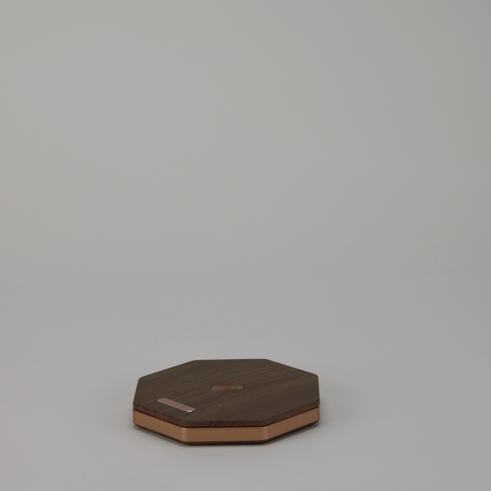 Twist Hexagon Portable Table Lamp - Walnut - Image 3