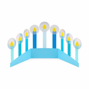 Azure Hanukkah Holiday Cards - Set of 8