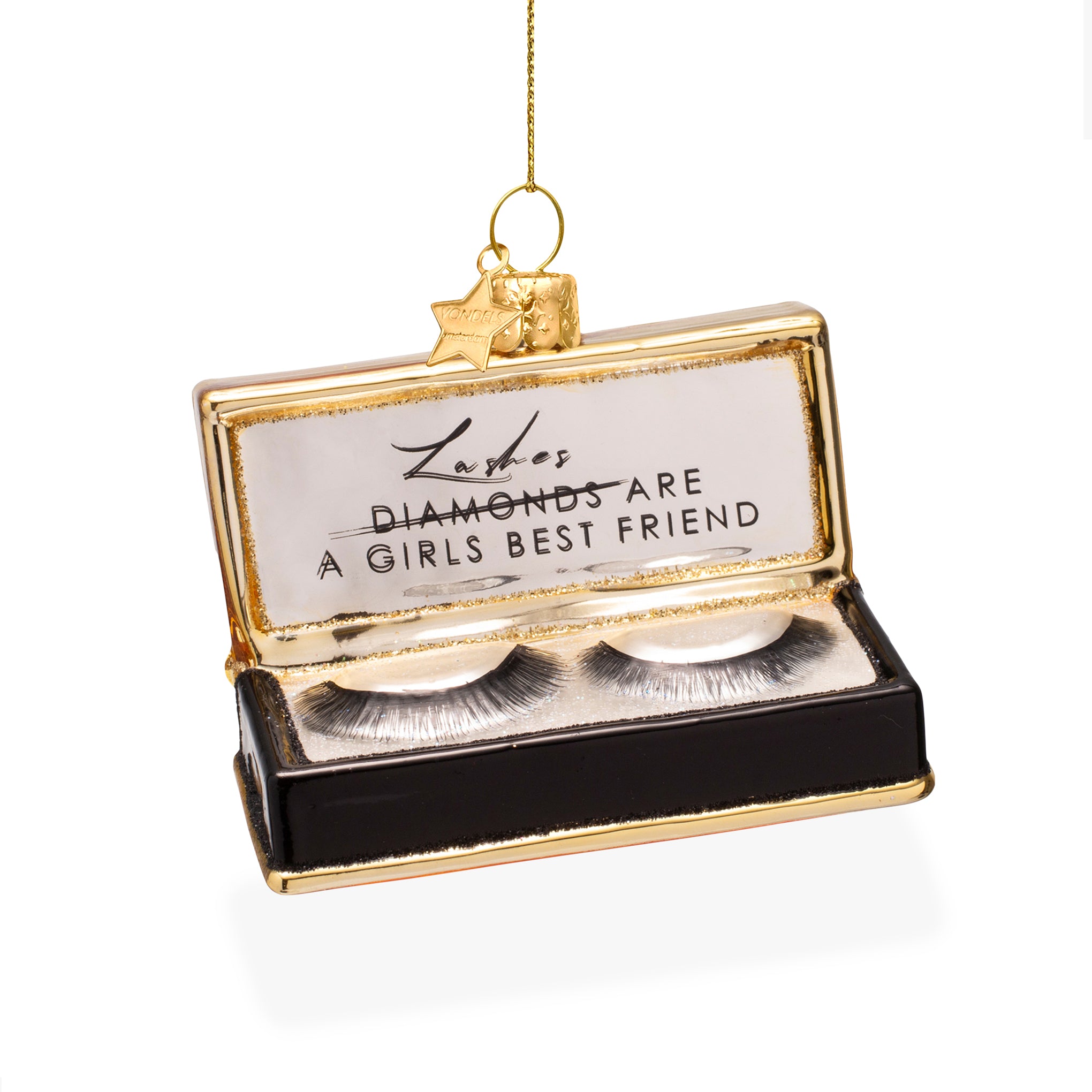 Beauty Counter Glass Holiday Ornament - False Eyelashes