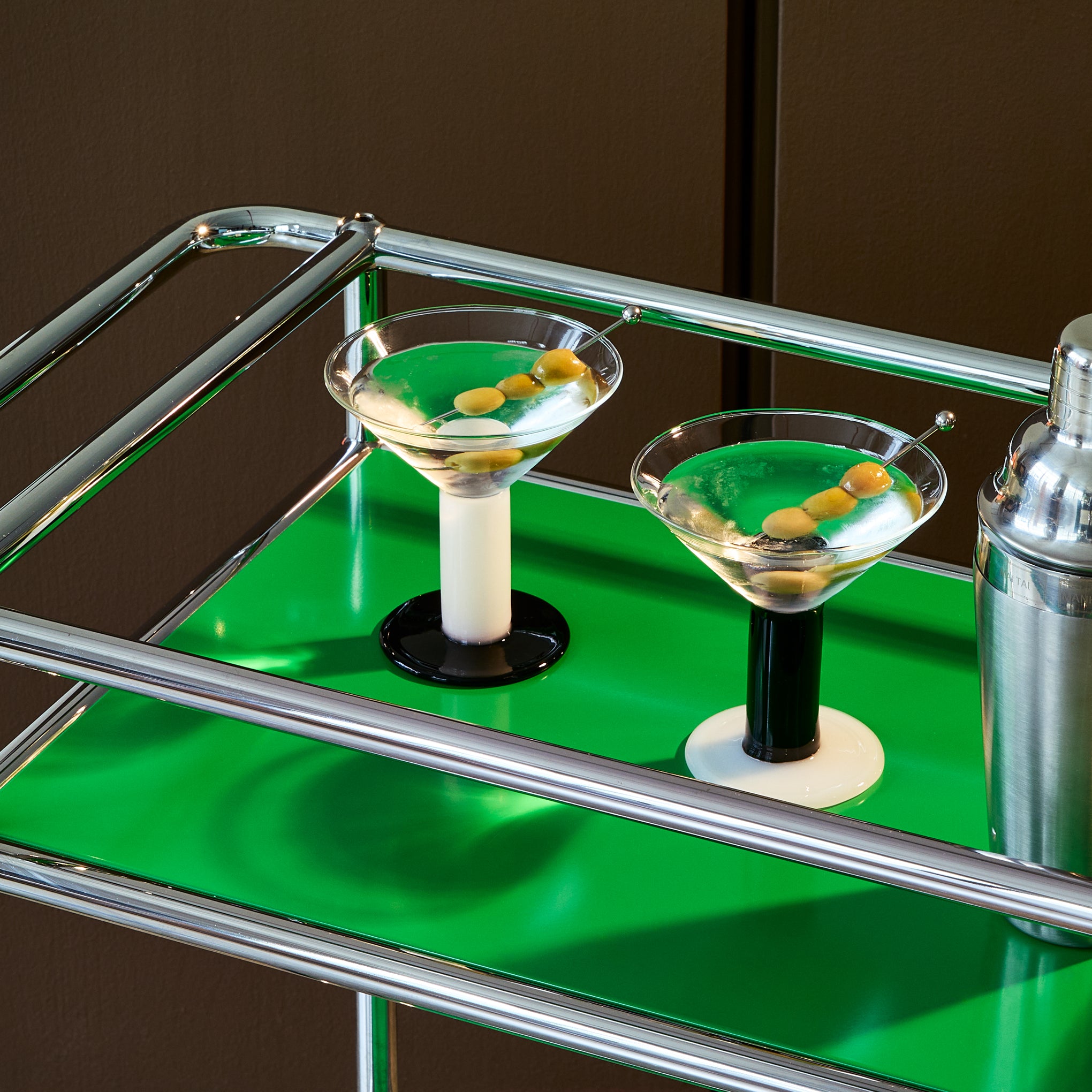 Bodum Chunky Martini Glasses - Set of 2 - Black/ White - Image 2