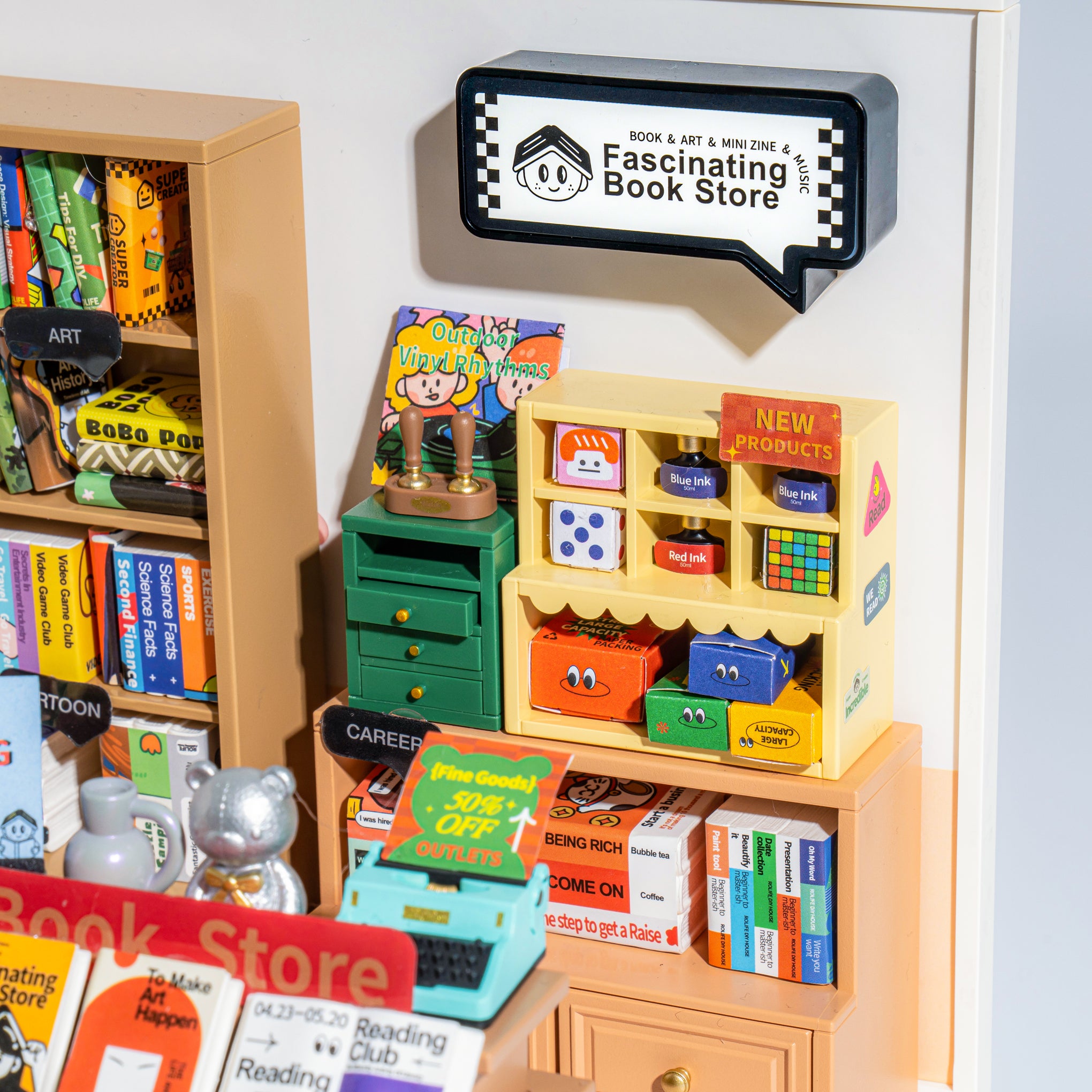 Rolife Super Stores DIY Kits - Bookstore - Image 4