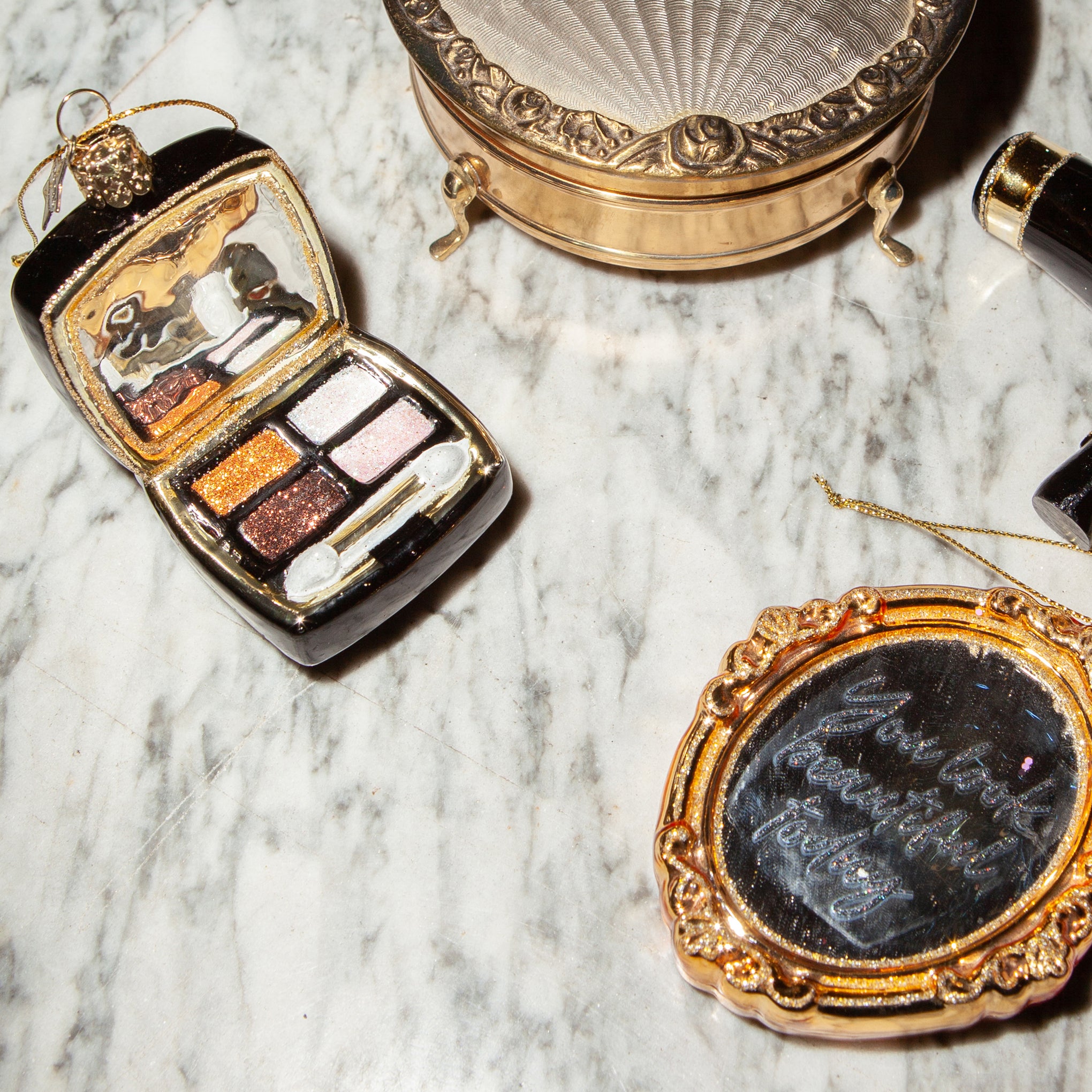 Beauty Counter Glass Holiday Ornament - Eye Pallet - Image 4