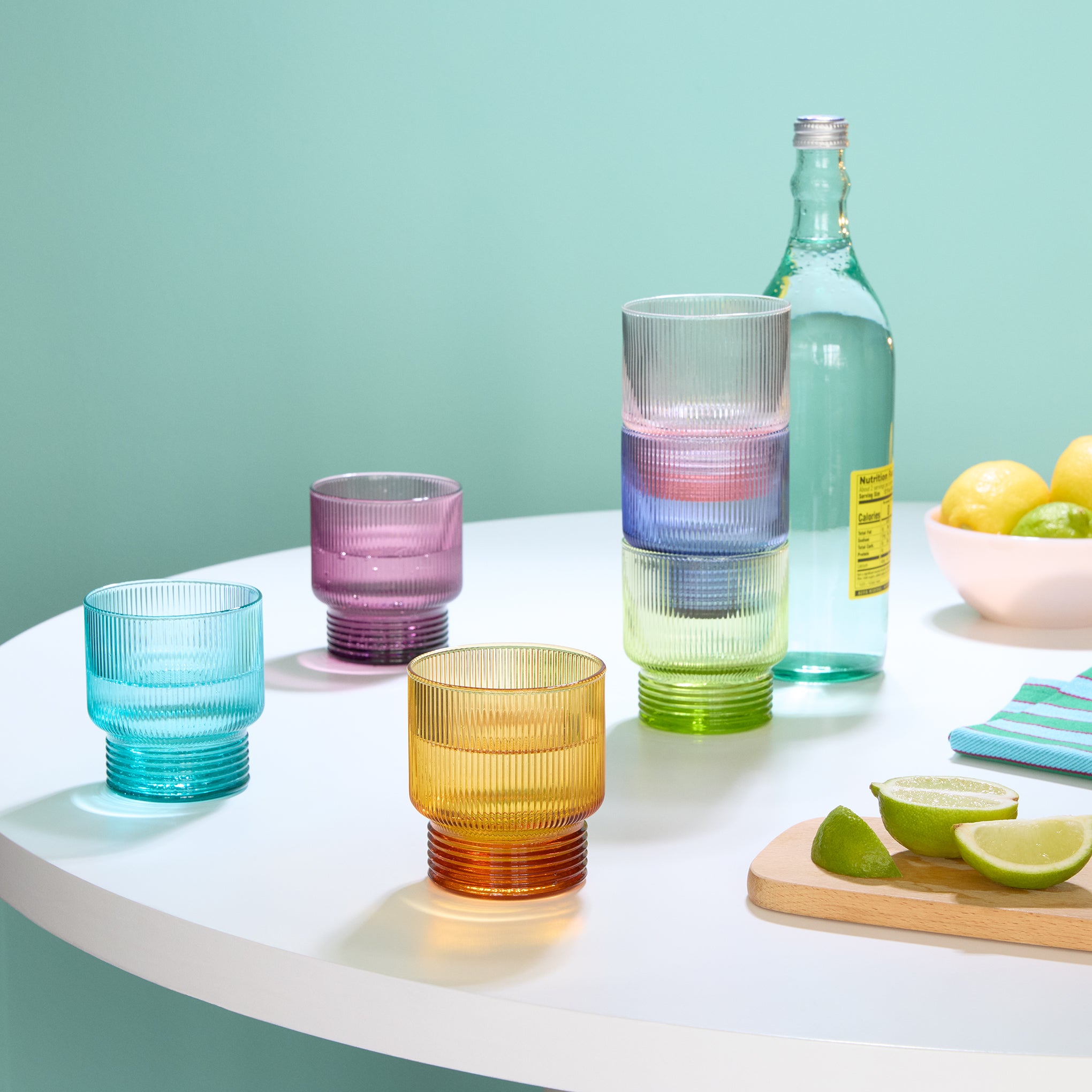 Todo Modo Stacking Glass Tumblers - Set of 6 - Image 2