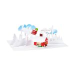Christmas Cabin Holiday Pop-Up Cards - Set of 8