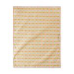 Dot Check Linen & Cotton Tea Towel - Peach/ Gold