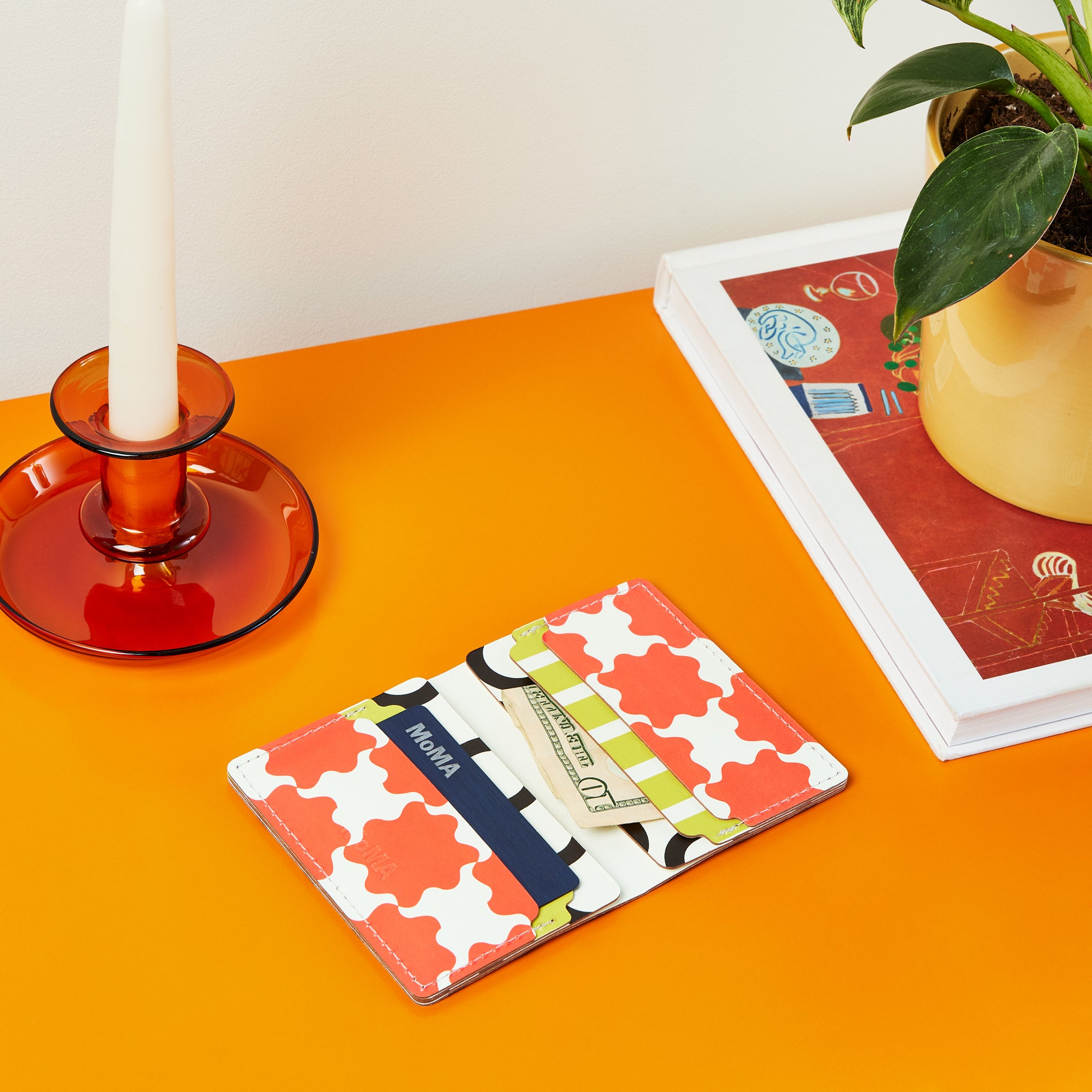 Dusen Dusen Recycled Leather Double Card Holder - Arc - Image 2