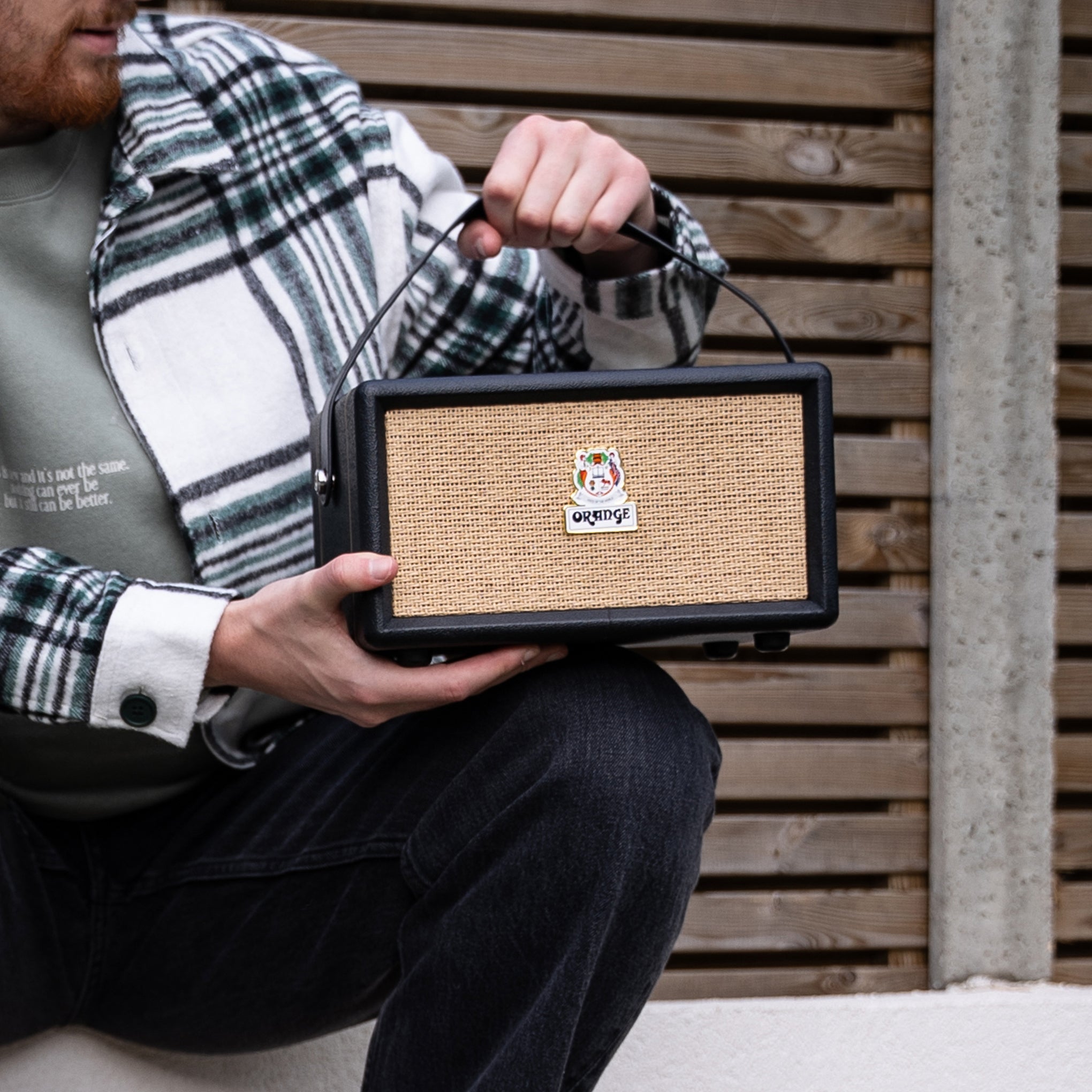 Orange Box Bluetooth Portable Speaker - Black - Image 2