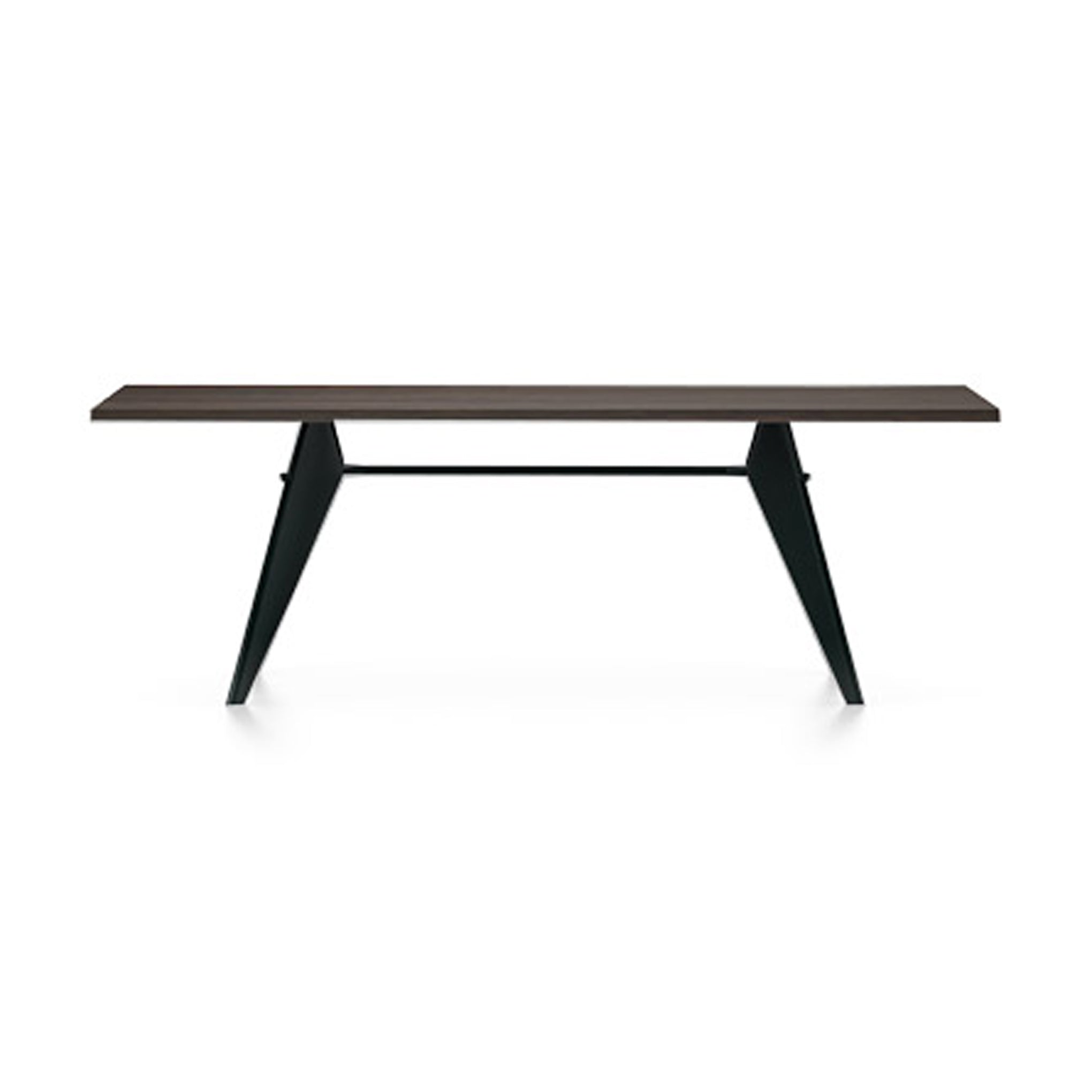Jean Prouvé EM Table from Vitra - Smoked Oak/ Deep Black