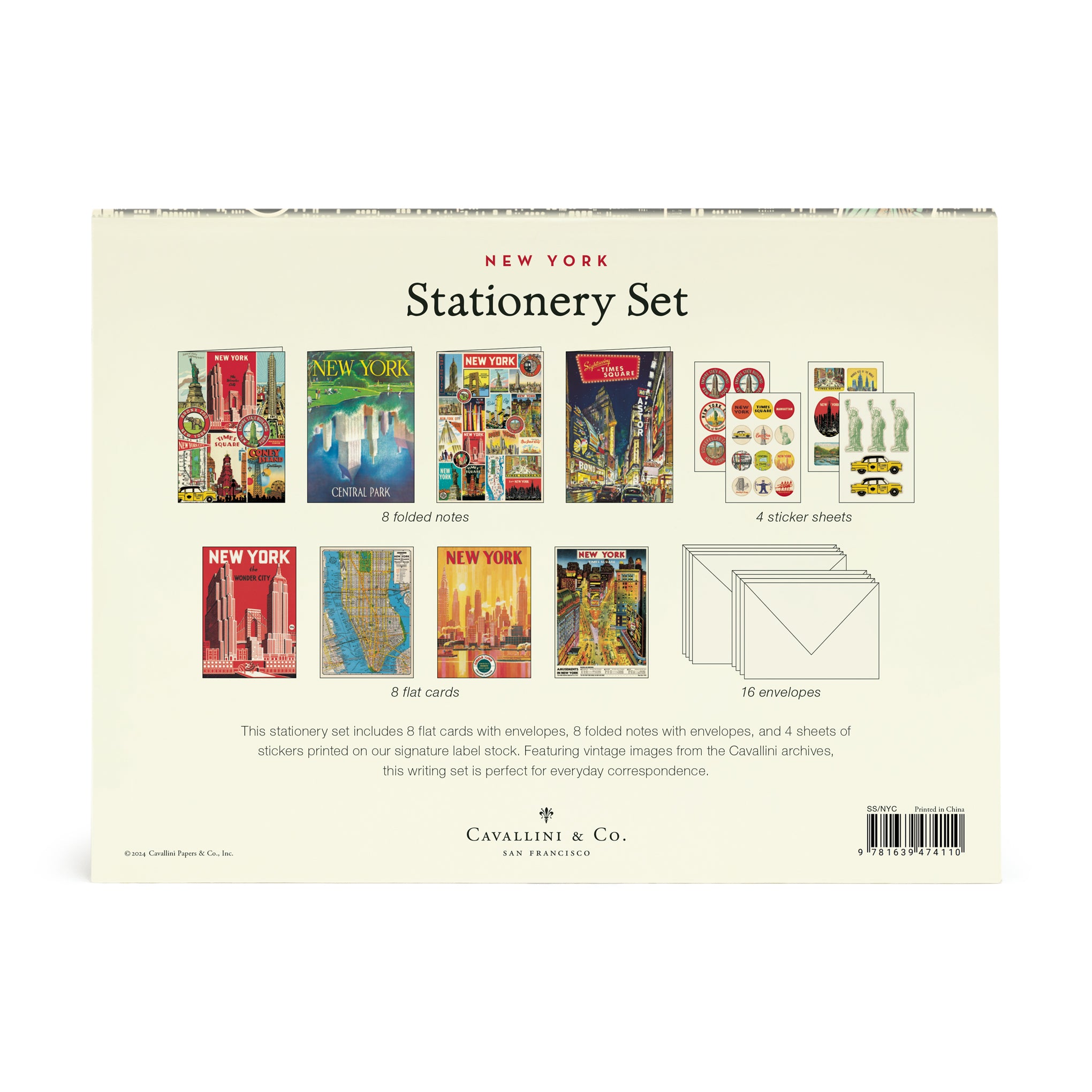 NYC Vintage Attractions Notecards - Set of 8 - Image 4