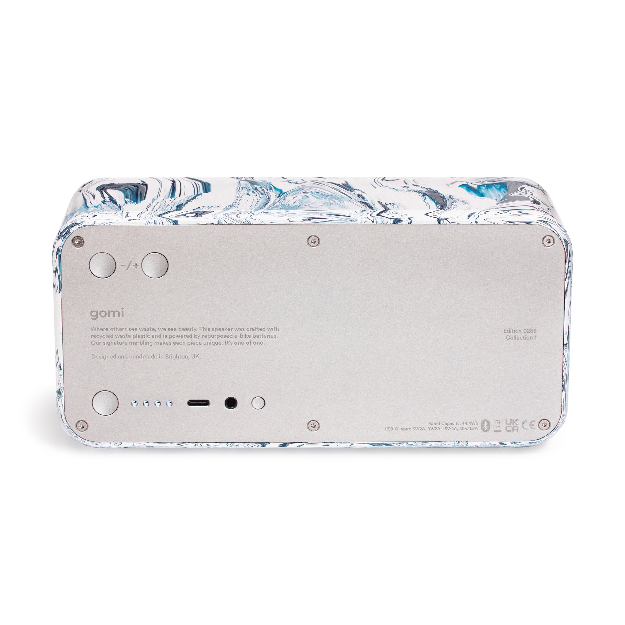 Gomi Recycled Plastic Bluetooth Speaker - White - Image 4