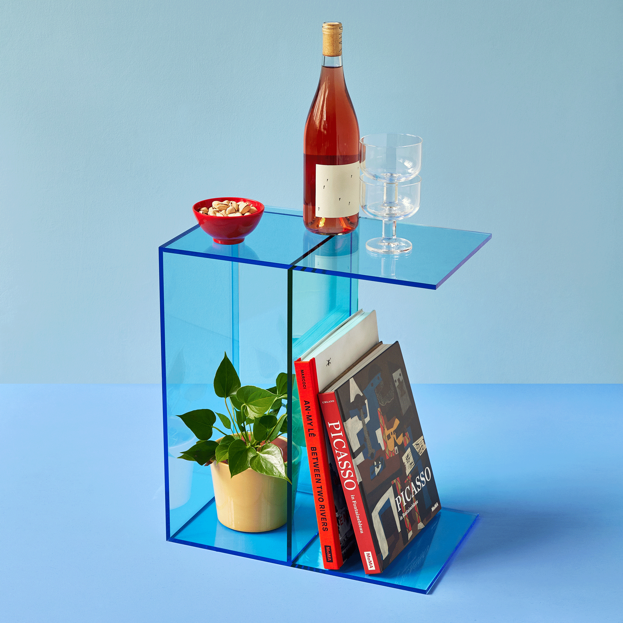 Two-Way Side Table - Blue/ Aqua - Image 2