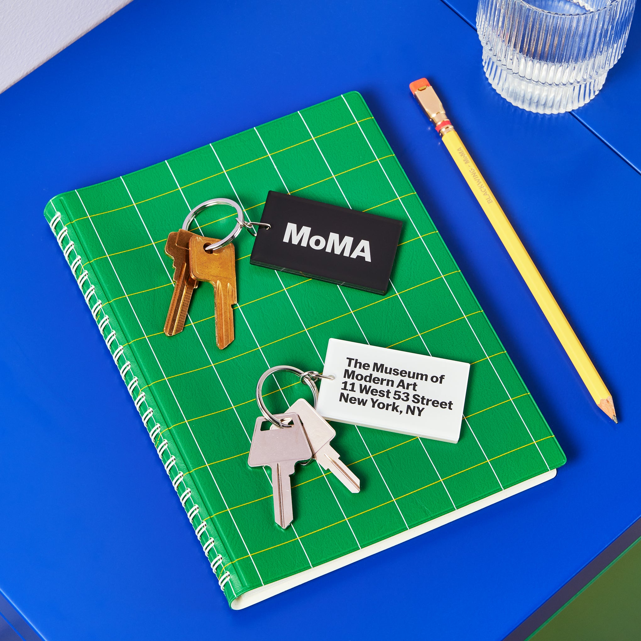 MoMA Acrylic Address Keyring - White - Image 4