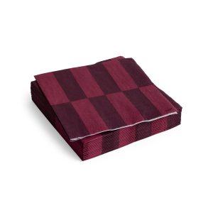 HAY Pattern Napkin - Set of 20 - Bordeaux/ Wine