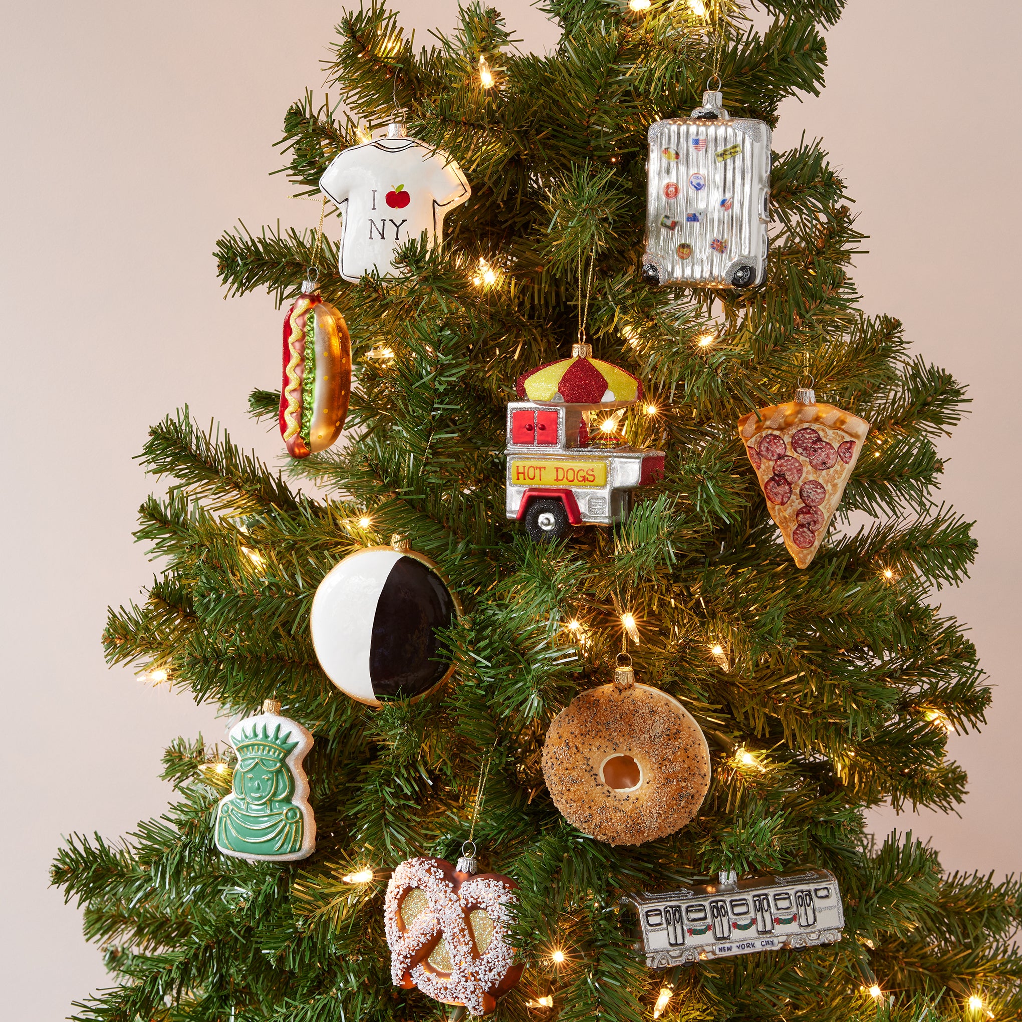 NYC Glass Holiday Ornament - Hot Dog - Image 7