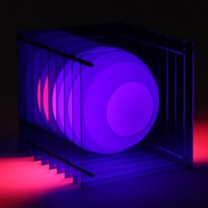 L?p Layers Table Lamp - Blue/ Pink