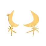Joan Miró Gold-Plated Moon & Star Earrings