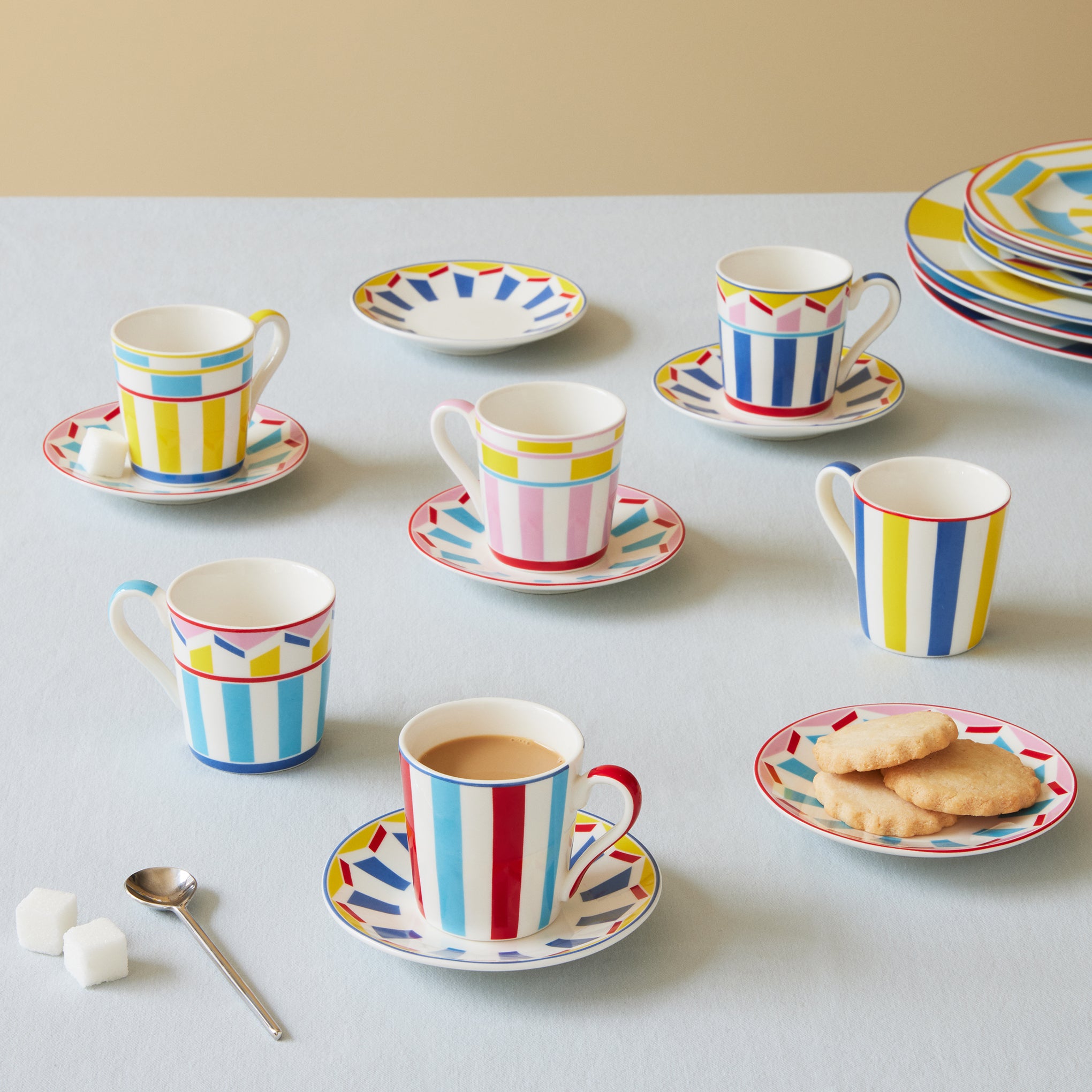 Geocromia Porcelain Dinnerware - Espresso Cup Set of 6 - Image 2