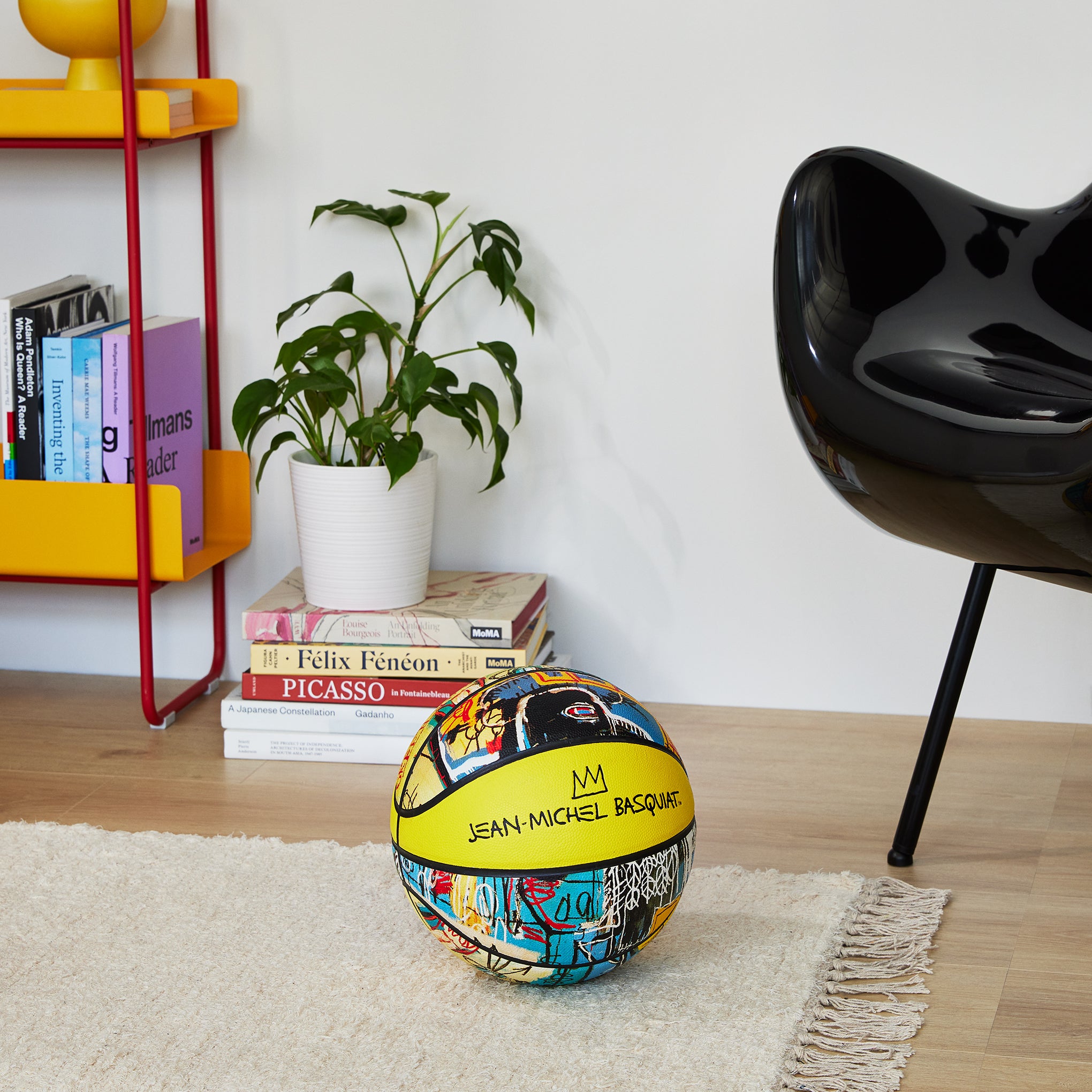 Jean-Michel Basquiat Bird on Money Basketball - Image 2