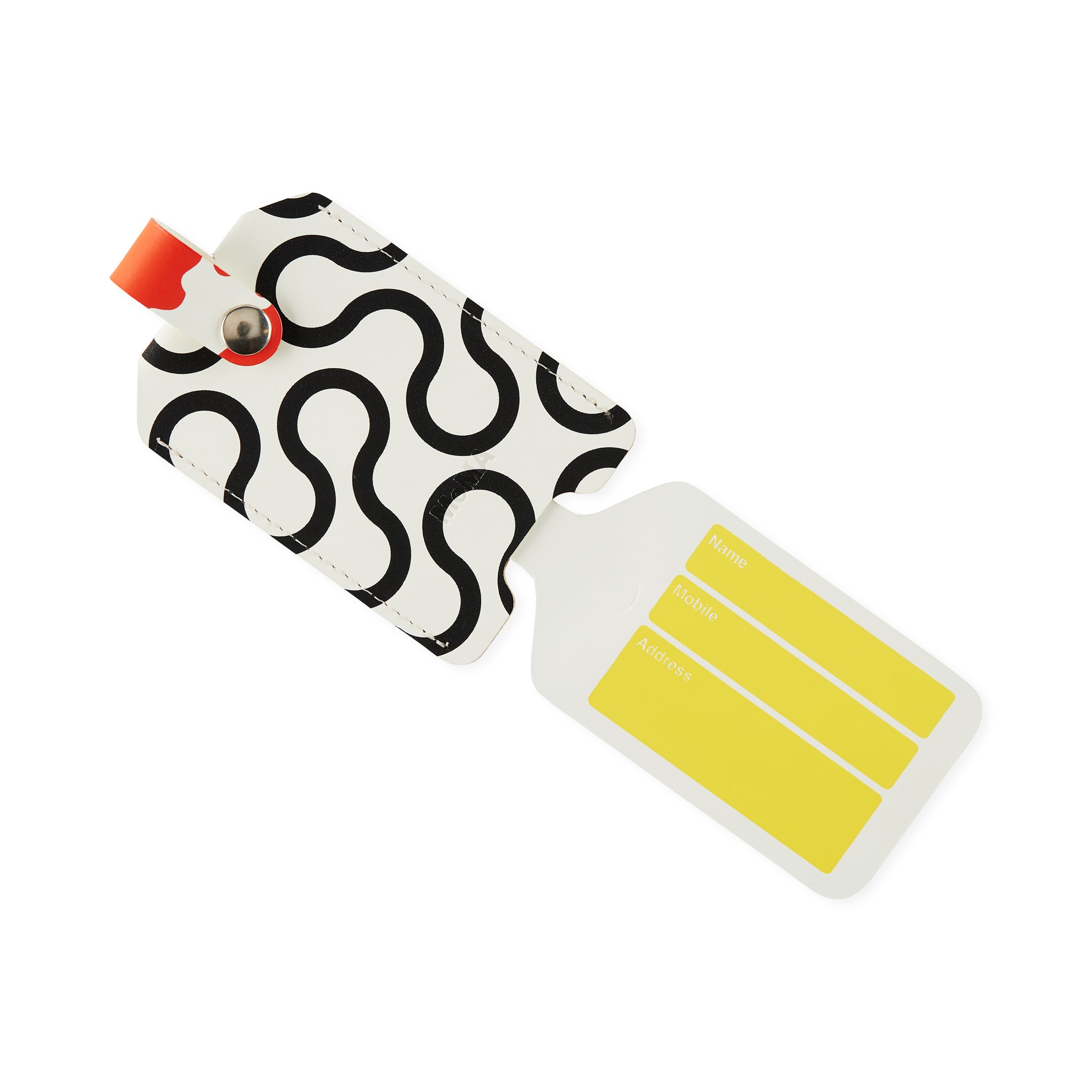 Dusen Dusen Recycled Leather Luggage Tag - Arc - Image 2