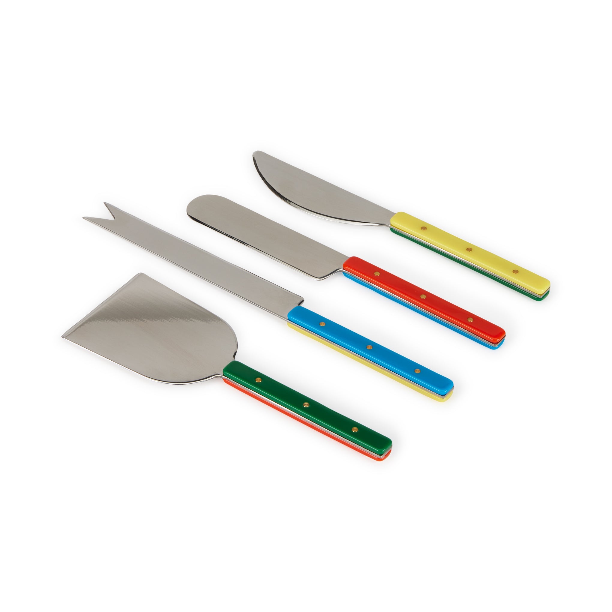 MoMA Color Block Cheese Knives - Set of 4 - Image 3