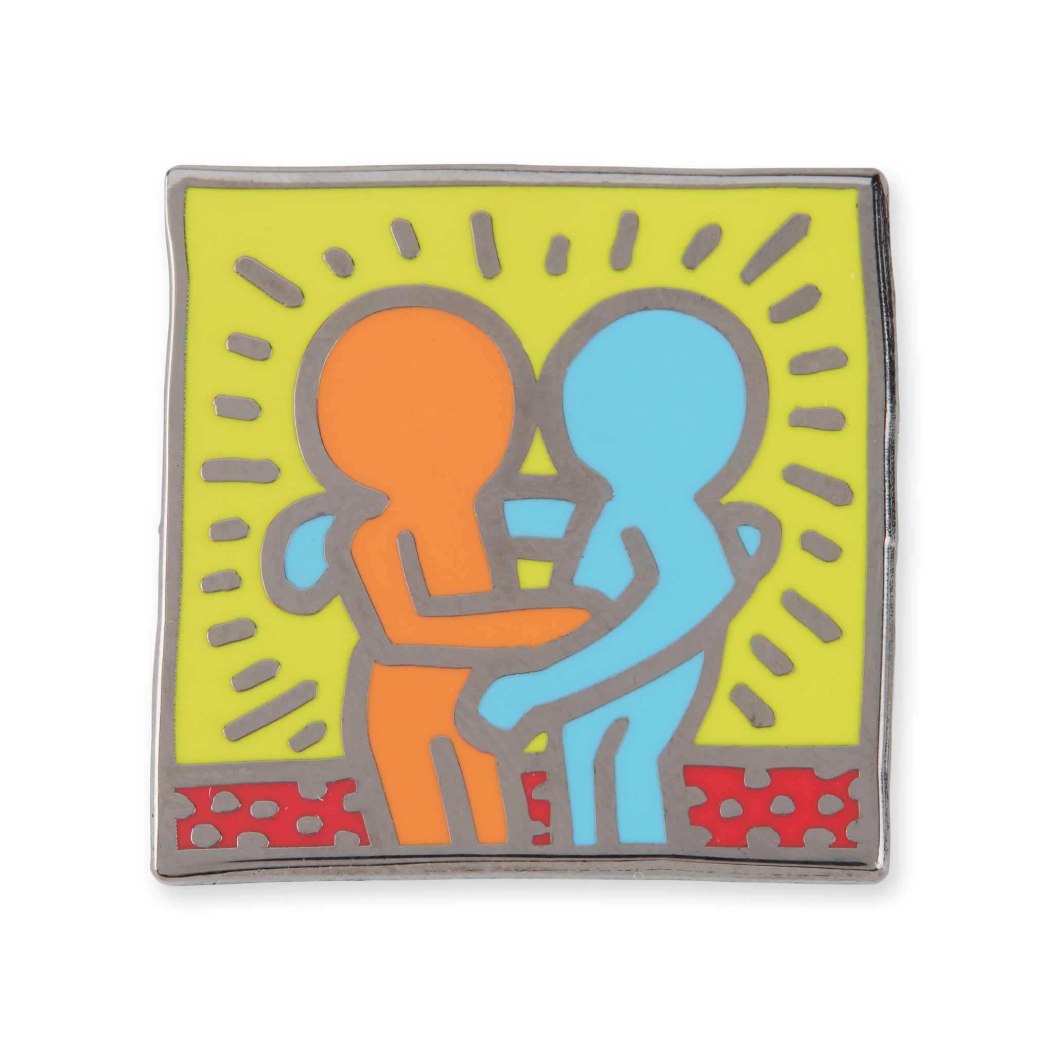 Keith Haring Enamel Pin - Friends