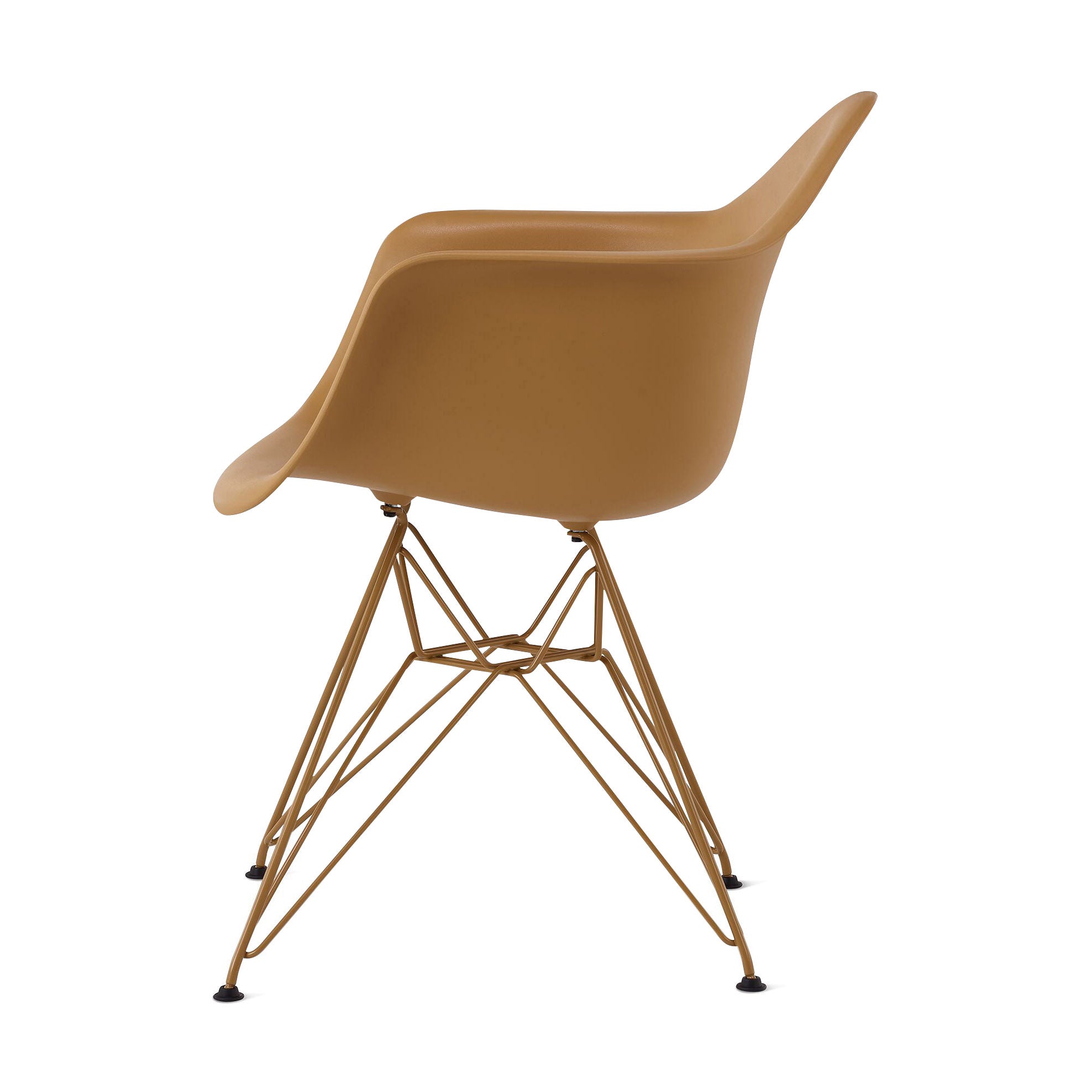 Herman Miller x HAY Eames Molded Recycled Plastic Armchair - Toffee - Image 4
