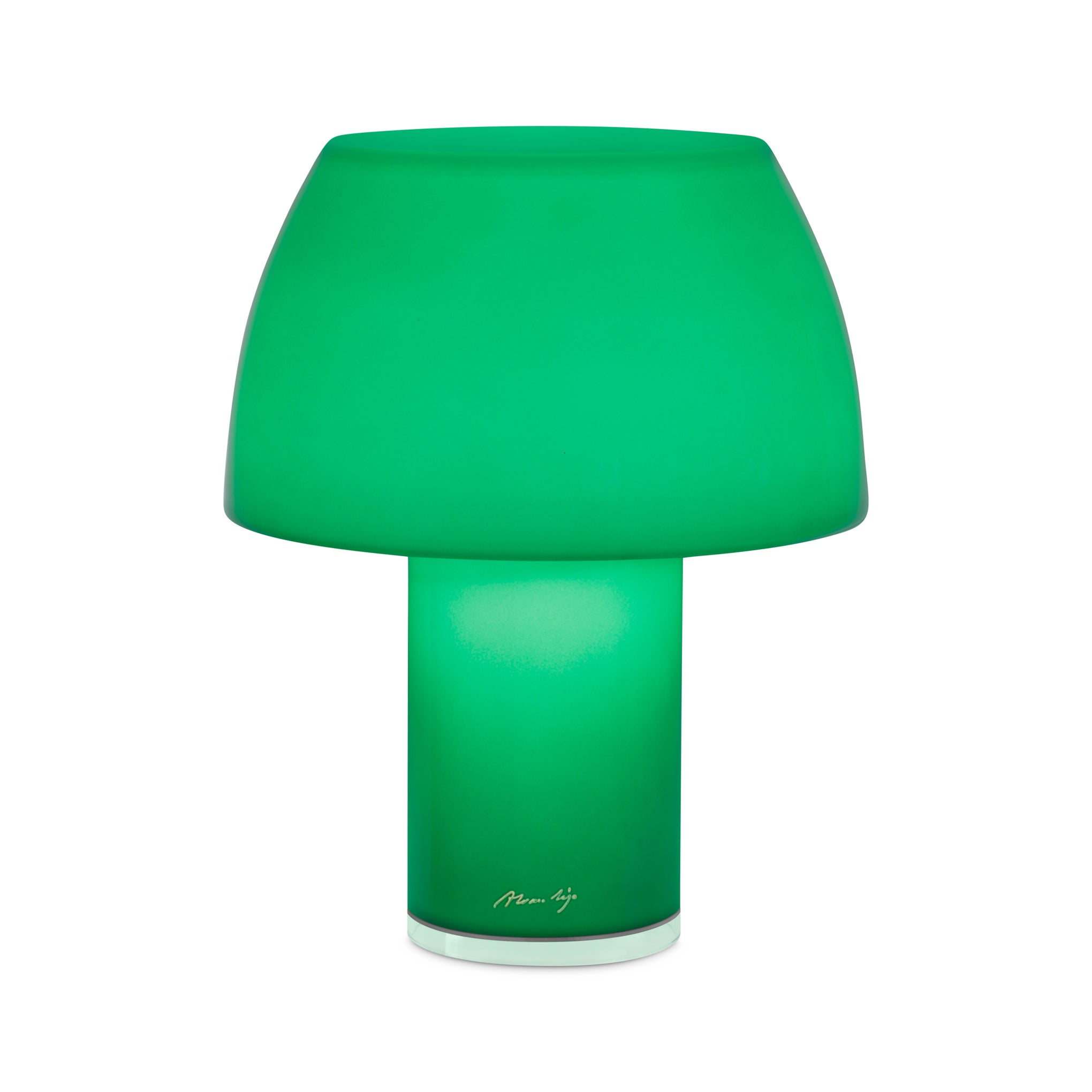 Lorosae Portable Glass Table Lamp - Green - Image 3