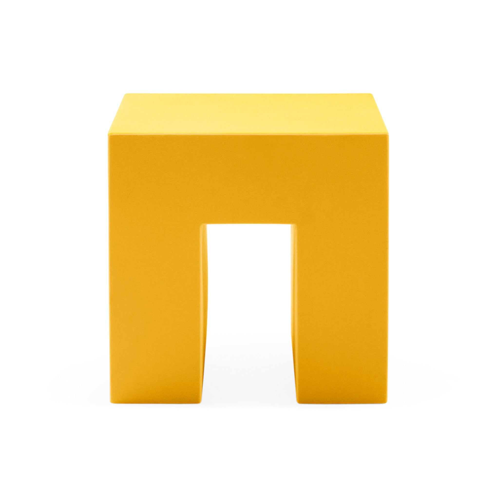 Vignelli Cube Stool from Heller - Yellow