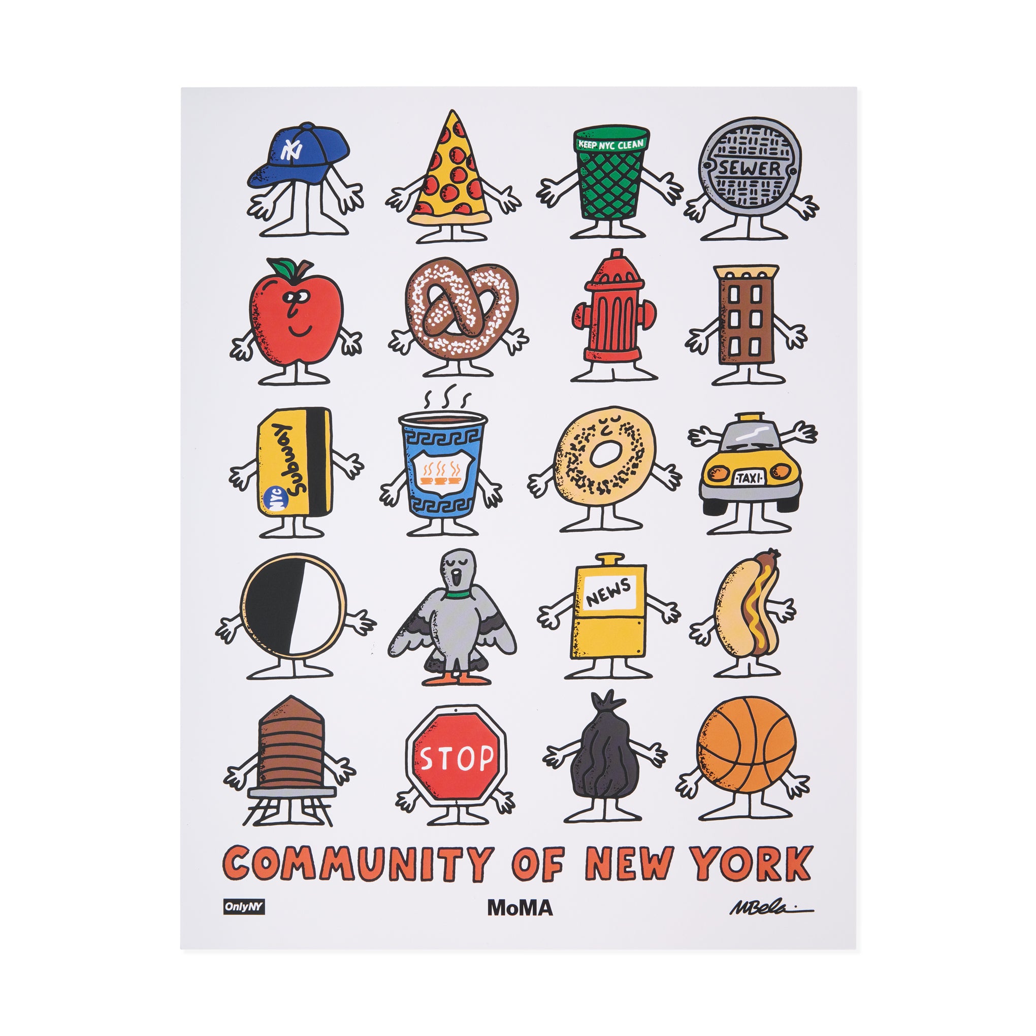 Only NY for MoMA Community of New York Poster