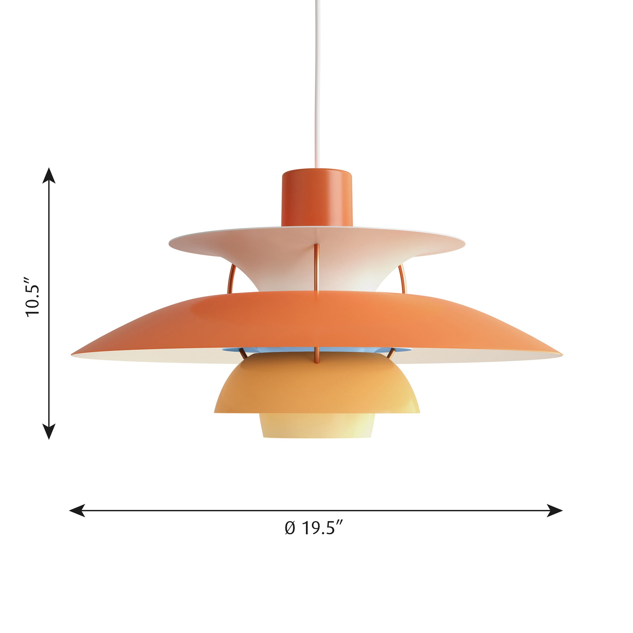 PH 5 Hanging Lamp - Orange - Image 3