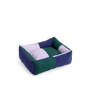 HAY Dog Bed in Recycled Polyester - Green/ Lavender/ Blue