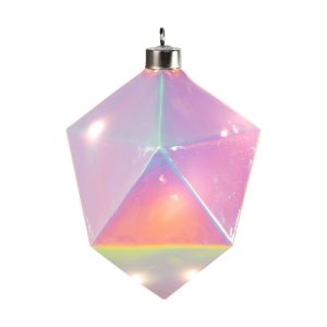 MoMA LED Winter Gems Glass Holiday Ornament - Prism