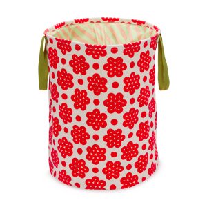 Dusen Dusen Canvas Laundry Bin - Raspberry