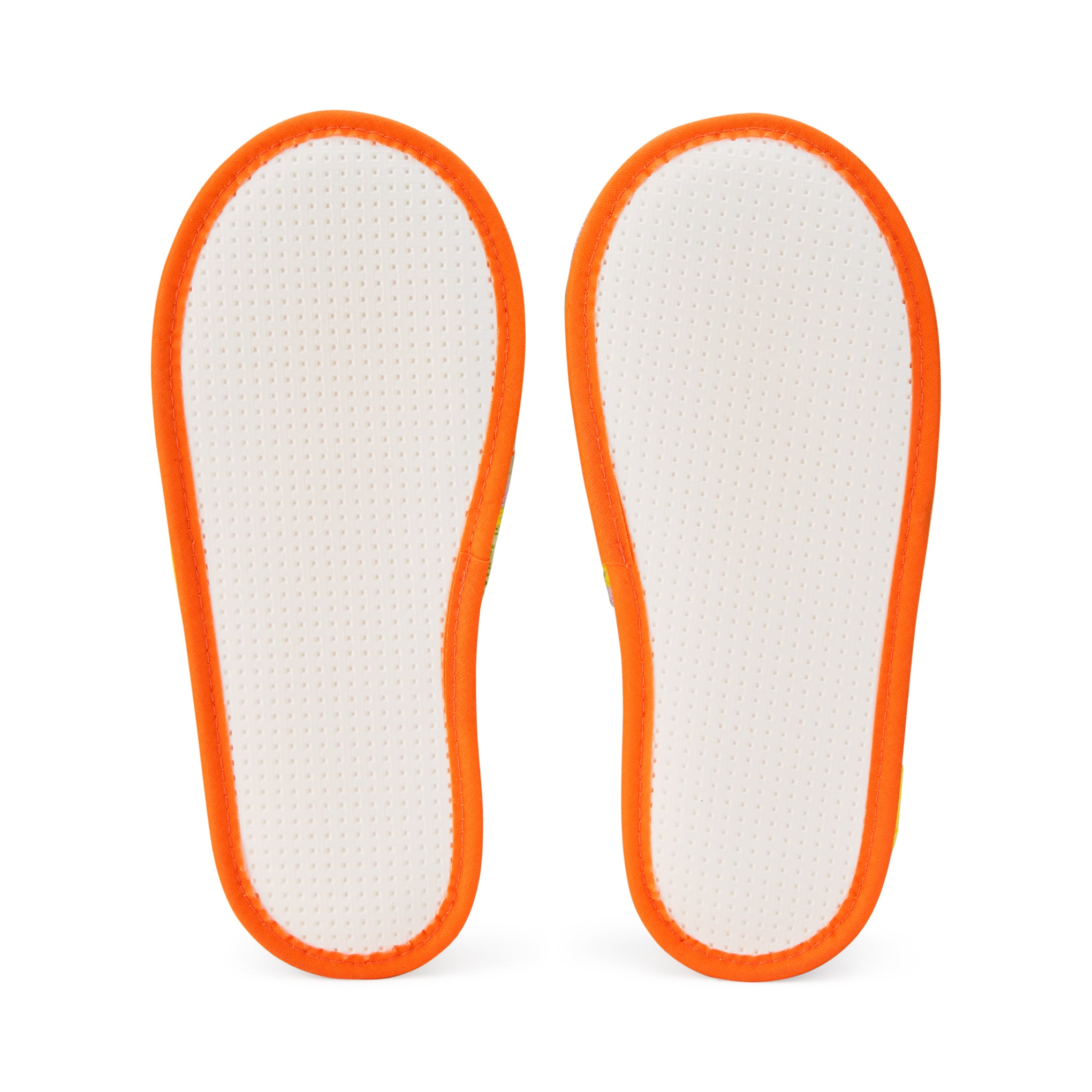 Dusen Dusen Striped Terry Slippers - Green/ Lavender - Image 5