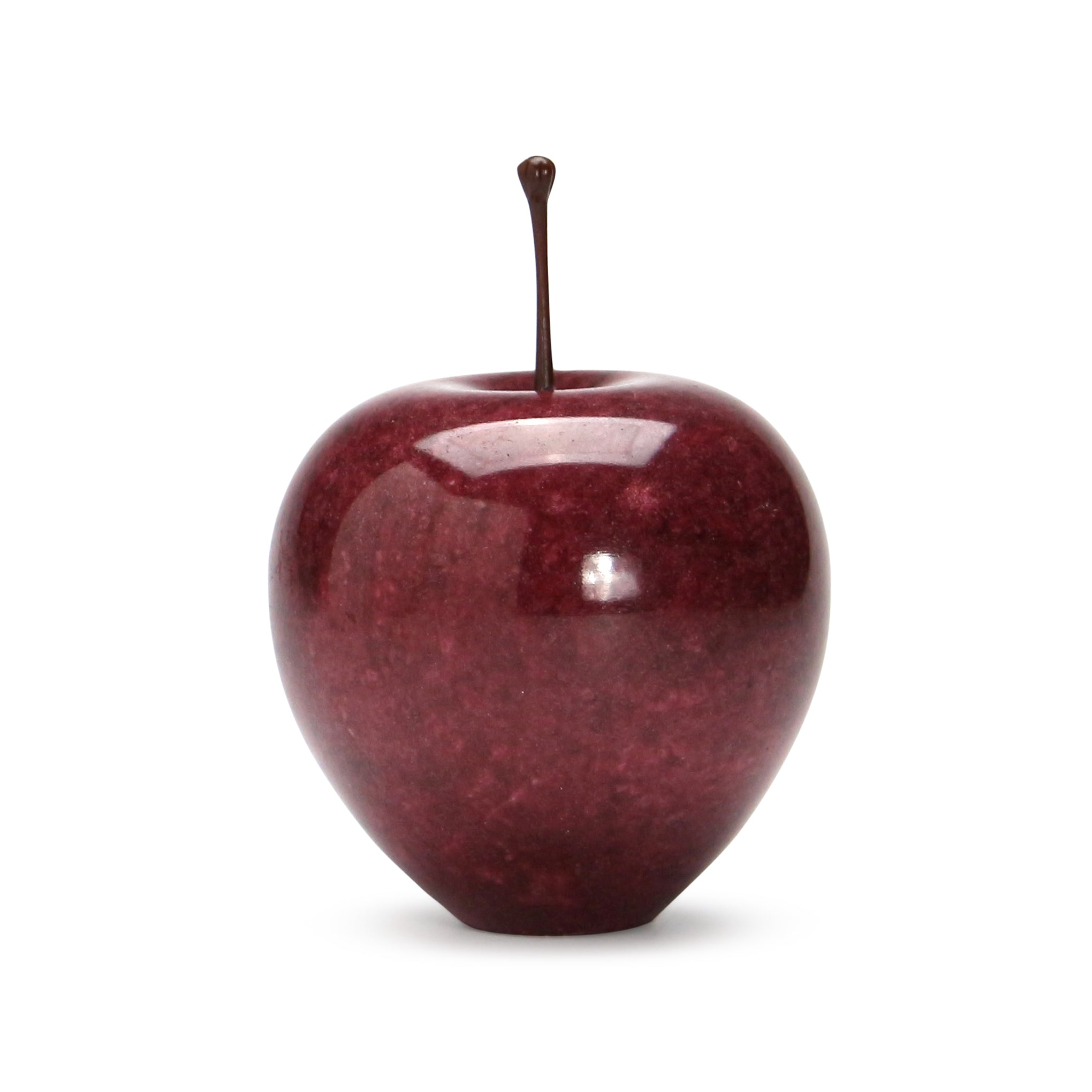 Marble Apple Paperweight - Red - Image 2