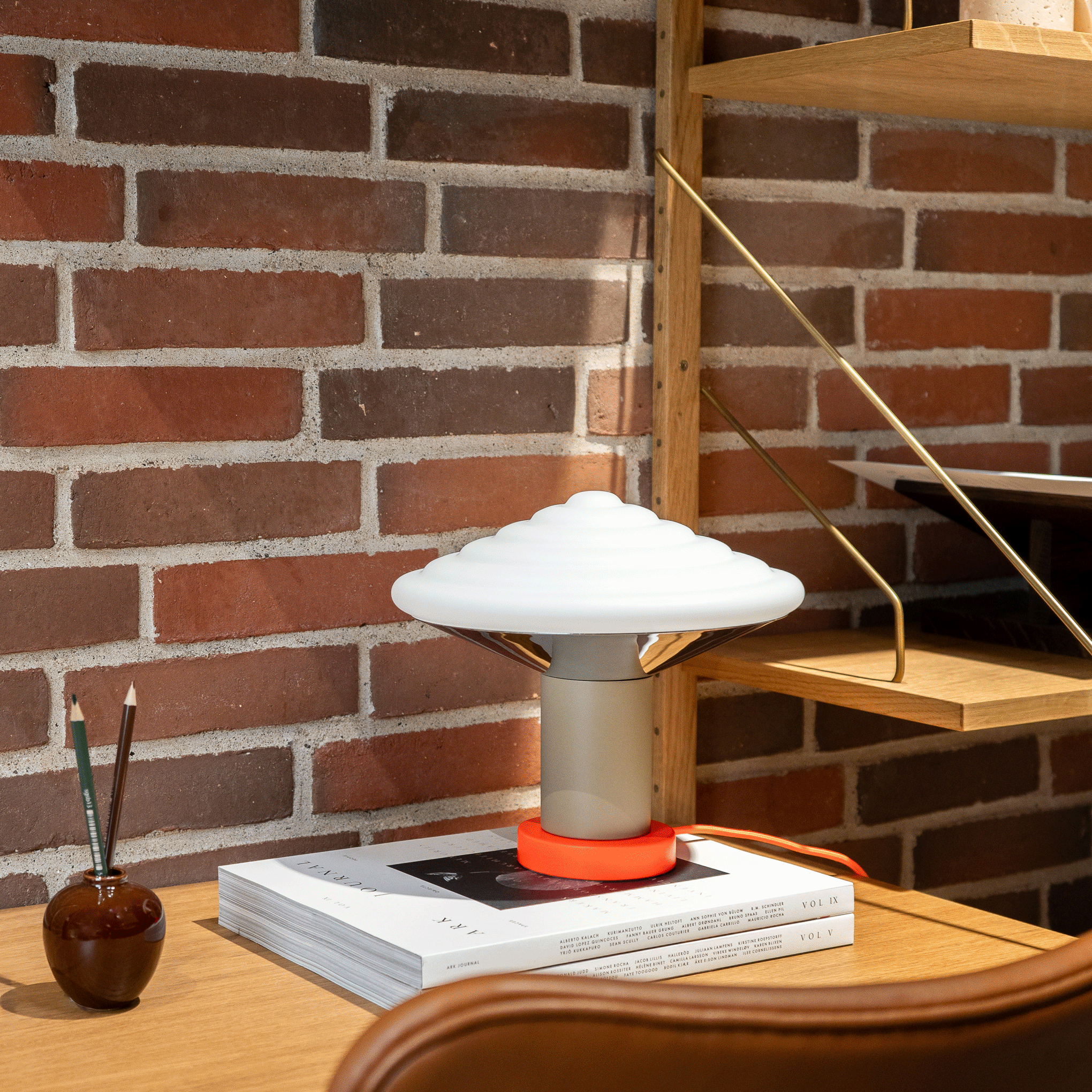 Whipped Table Lamp - Luminous Orange - Image 4