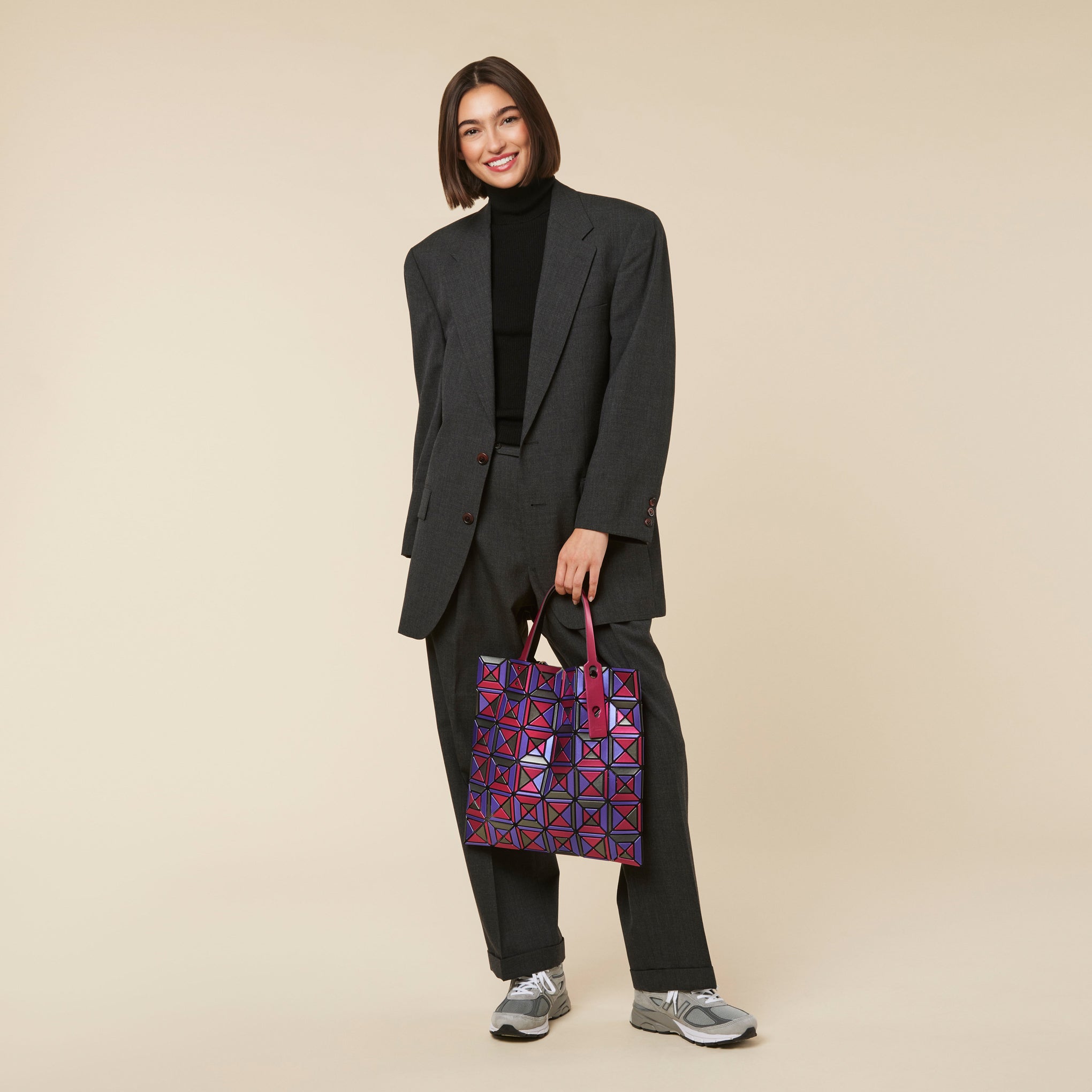 BAO BAO ISSEY MIYAKE Ensemble Tote Bag - Pink Mix - Image 2
