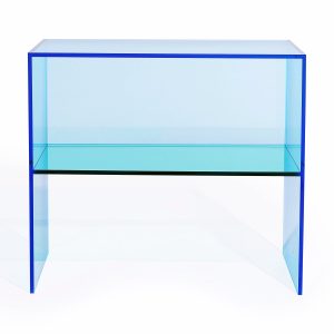 Two-Way Side Table - Blue/ Aqua