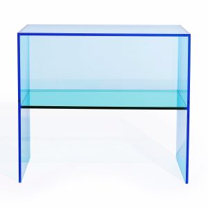 Two-Way Side Table - Blue/ Aqua