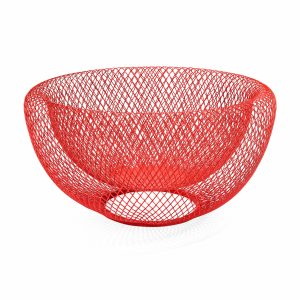 Wire Mesh Bowls - Red