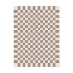Maharam Alexander Girard Cotton Check Rug - Ecru/ Raw Umber