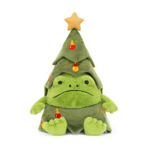 Jellycat Christmas Tree Ricky Frog Plush