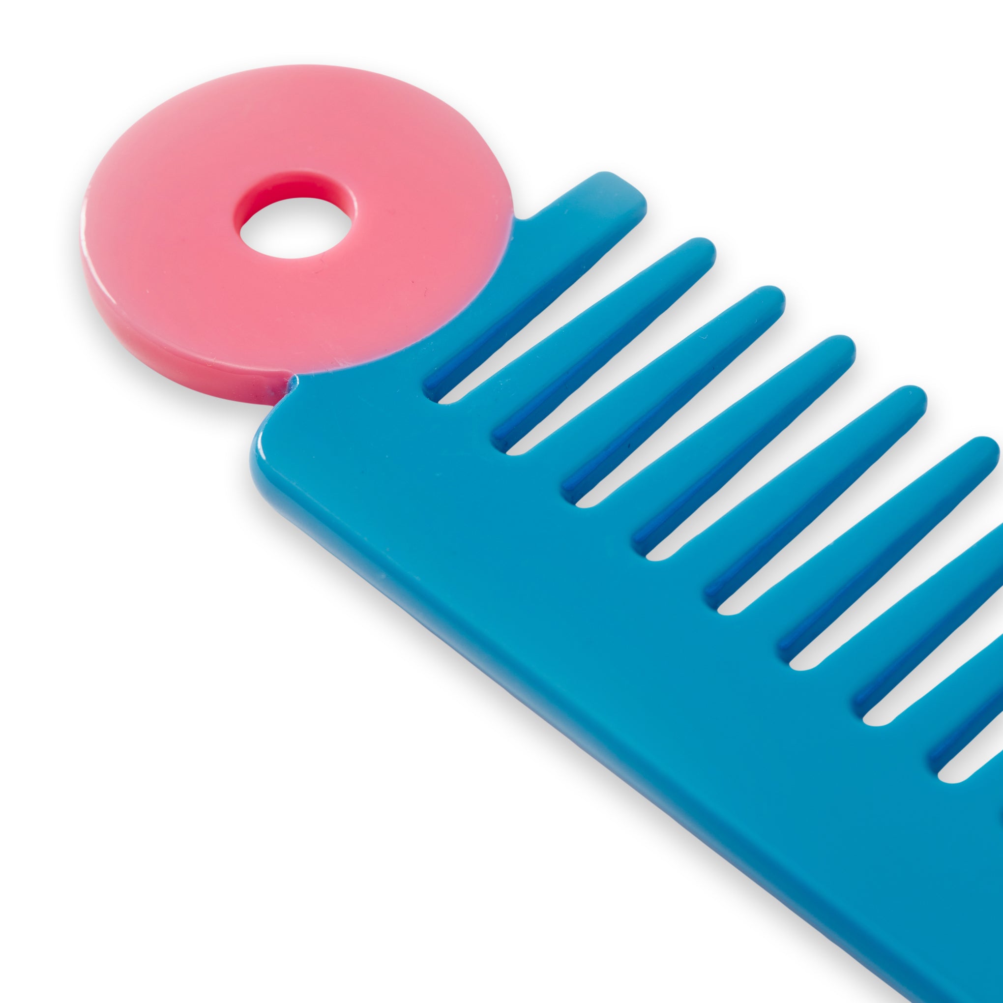 Chunks Wide Tooth Hair Comb - Blue/ Pink - Image 3