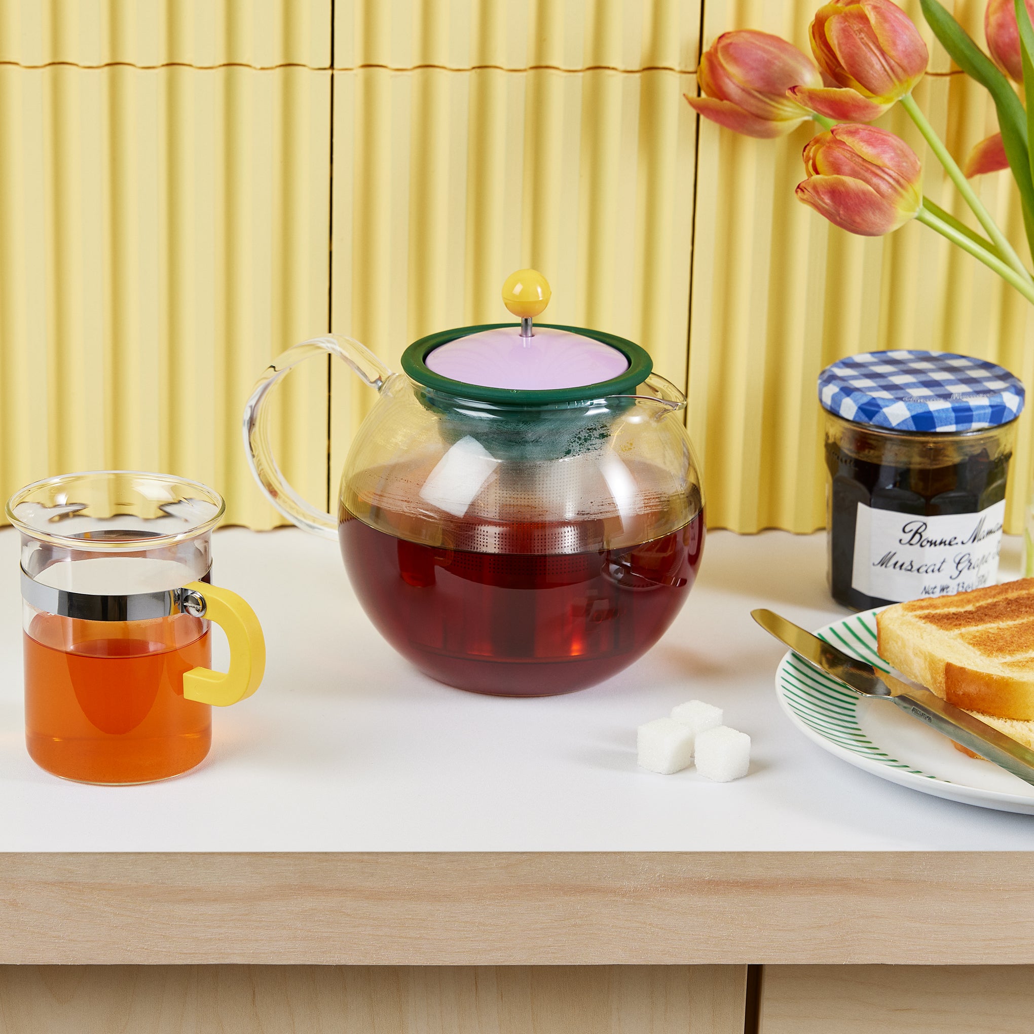 Bodum Assam Brew Teapot - Yellow/ Lilac - Image 2