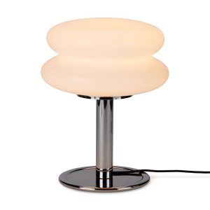 Snowman Table Lamp - White/ Chrome