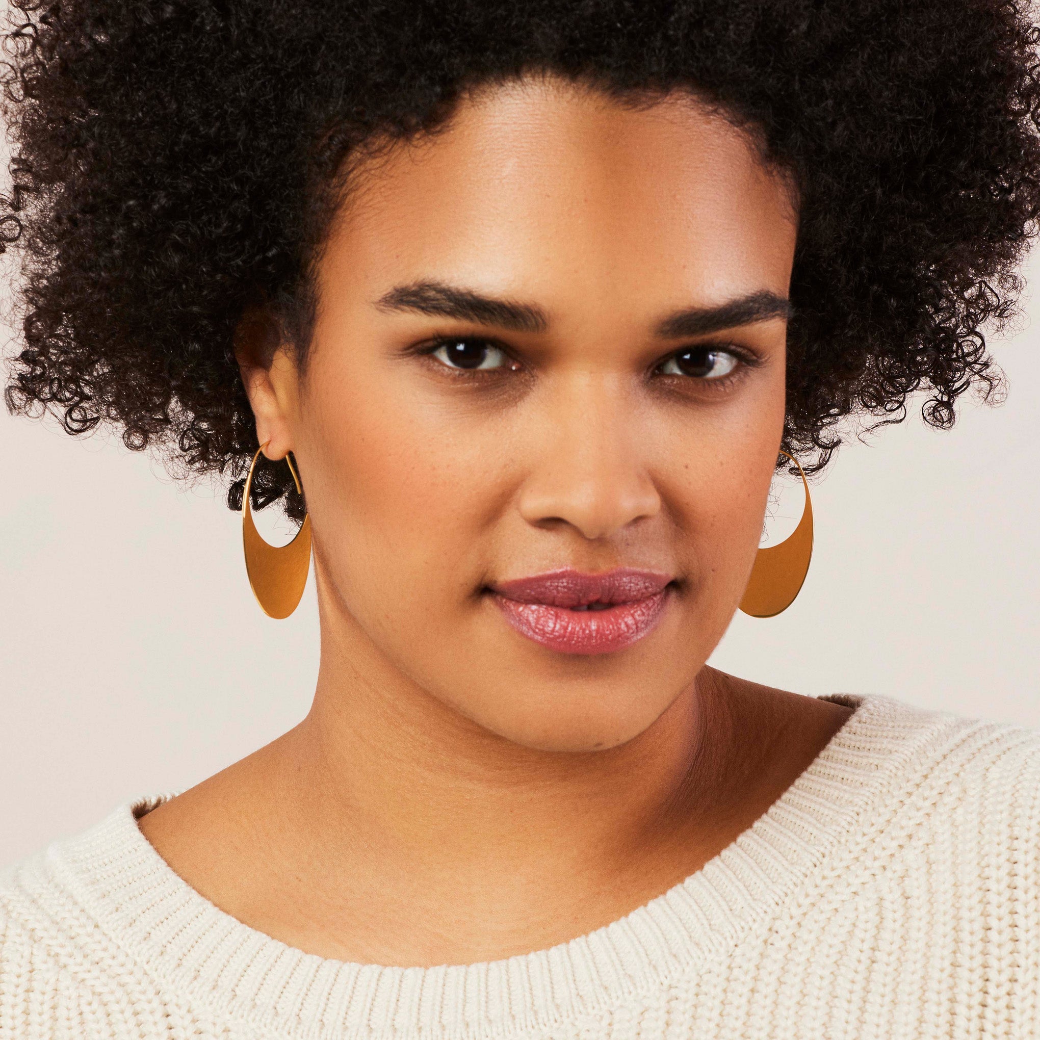 Soko Gold-Plated Mezi Drama Threader Earrings - Image 2