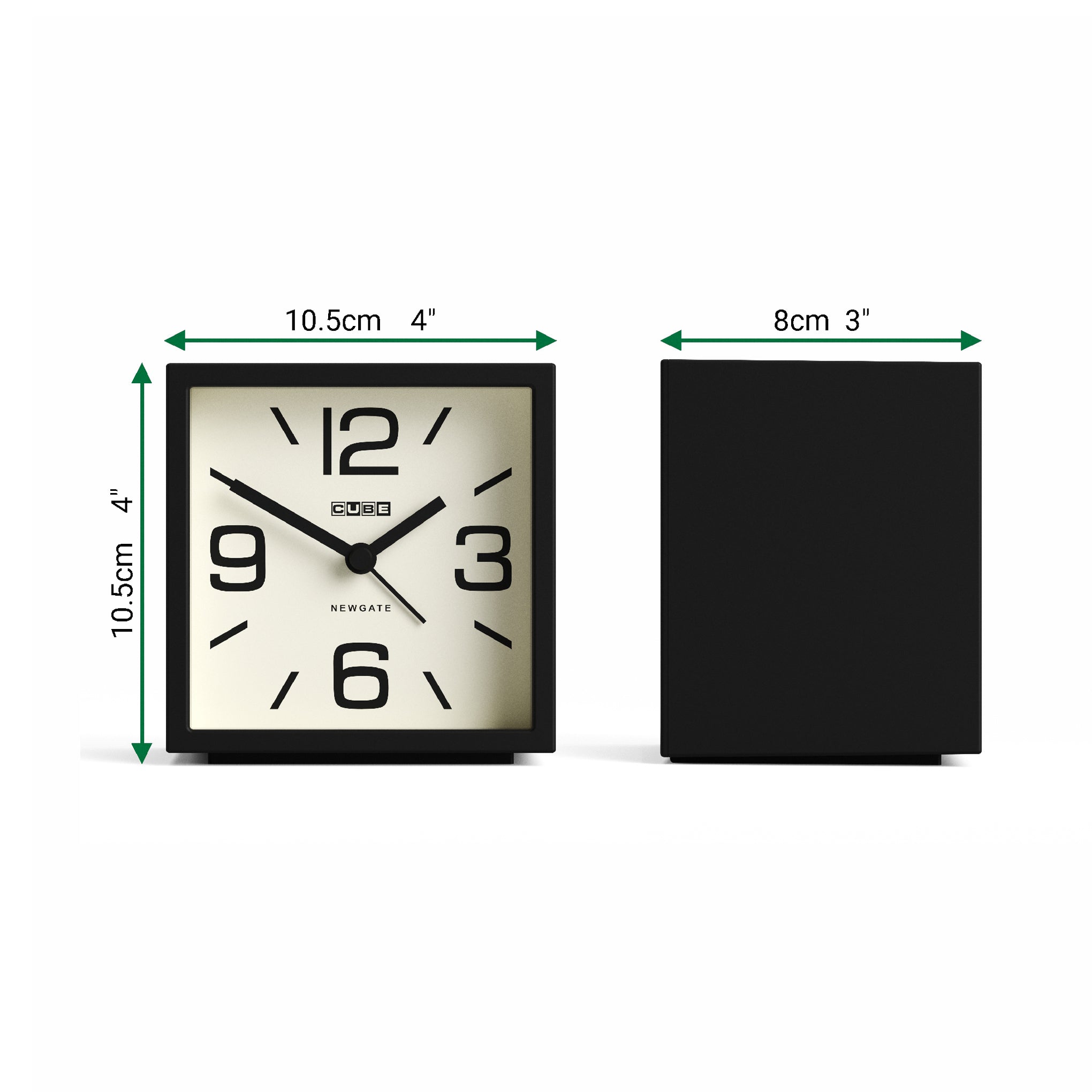 Newgate Cube Alarm Clock - Black - Image 6