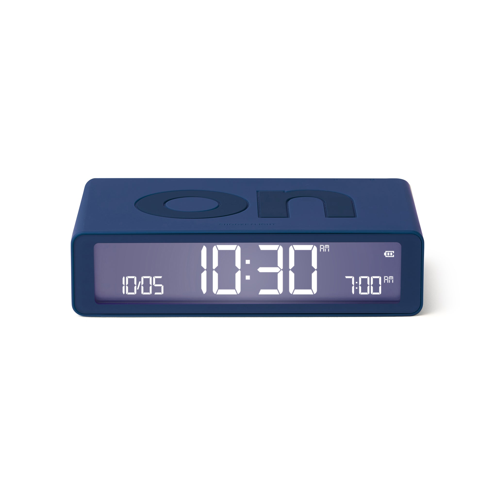 Lexon Flip Rechargeable Alarm Clock - Dark Blue - Image 3