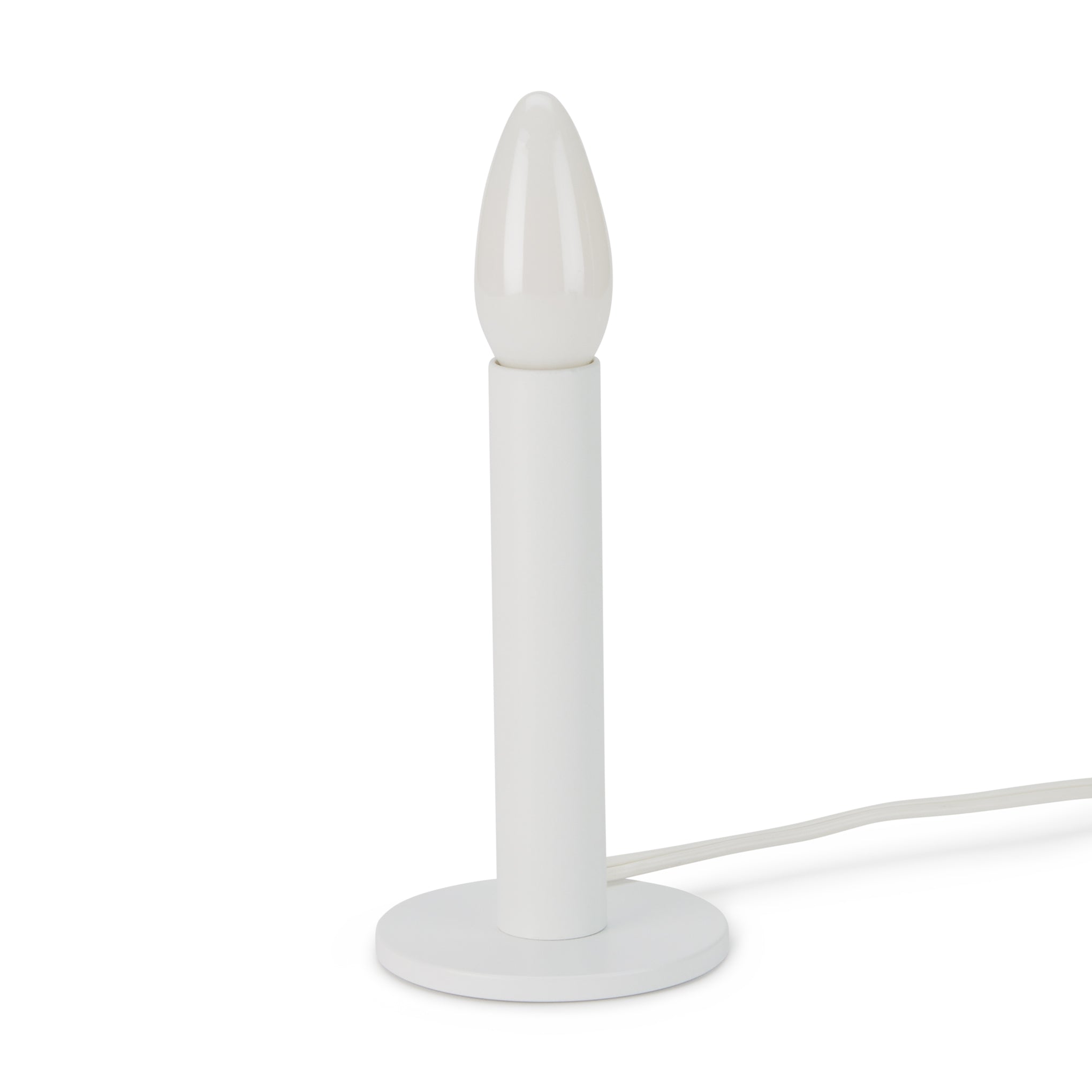 Candle Table Lamp - White - Image 3
