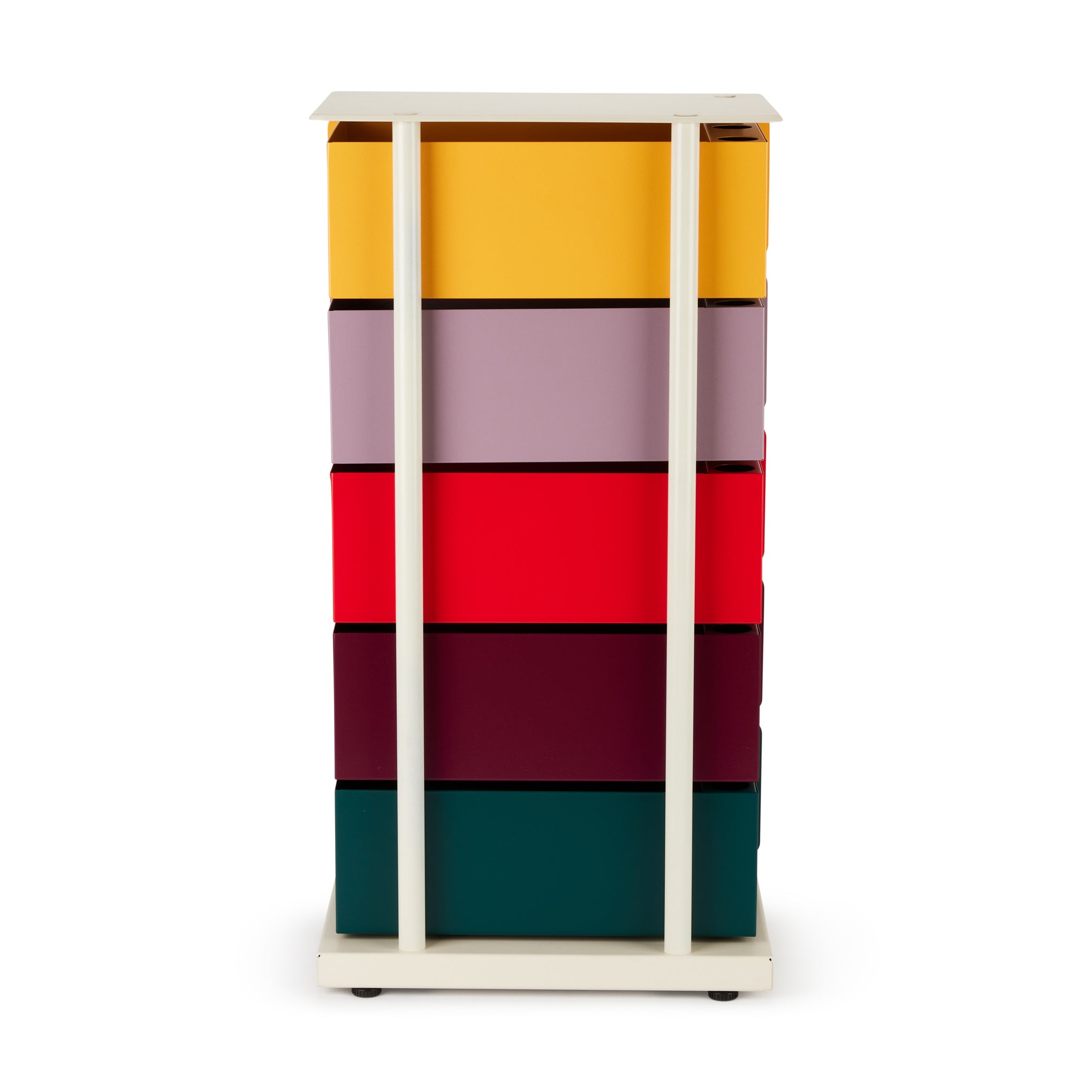 5-Drawer Pivot Cabinet - Yellow/ Red/ Green - Image 5